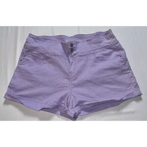 High-Waisted plus sized 21 Shorts‎ Purple XXL feminine women's Easter spring EUC